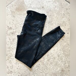 Spanx Black Camouflage Leggings